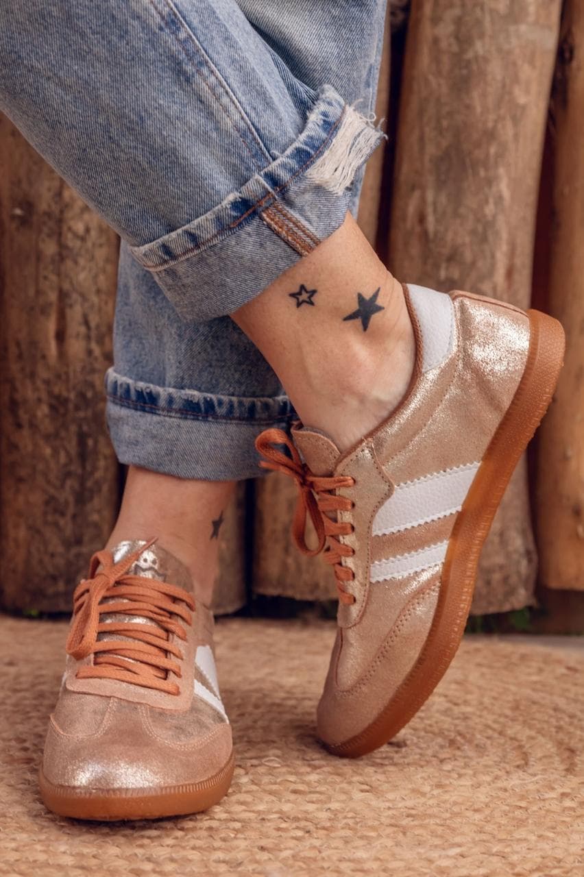 Zapatillas Azucena Platino — Talles 39/40/41