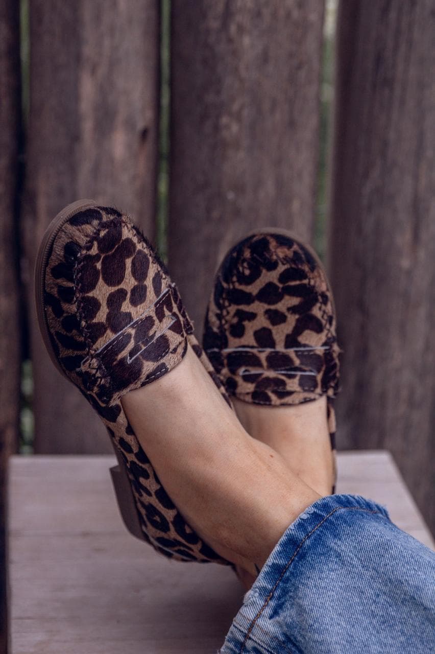 Mocasín Cuero Print — Talle 39